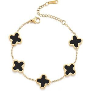 18K Gold Plated Clover Lucky Bracelet
